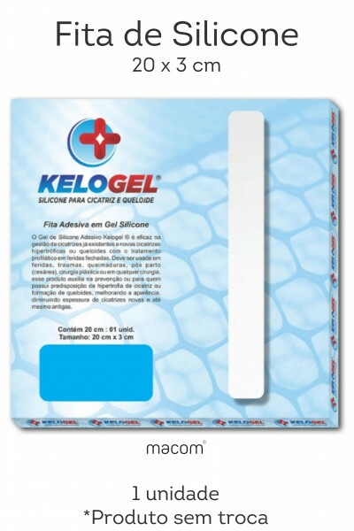 FITA EM GEL DE SILICONE PARA CICATRIZ 3X20CM KELOGEL